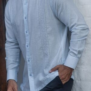 Guayabera Azul Claro CLERIMAN Manga Larga - Colección 2025 - FE CLERIMAN - FRIXIO
