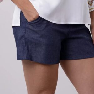 SHORT BASICO AZUL CORTO